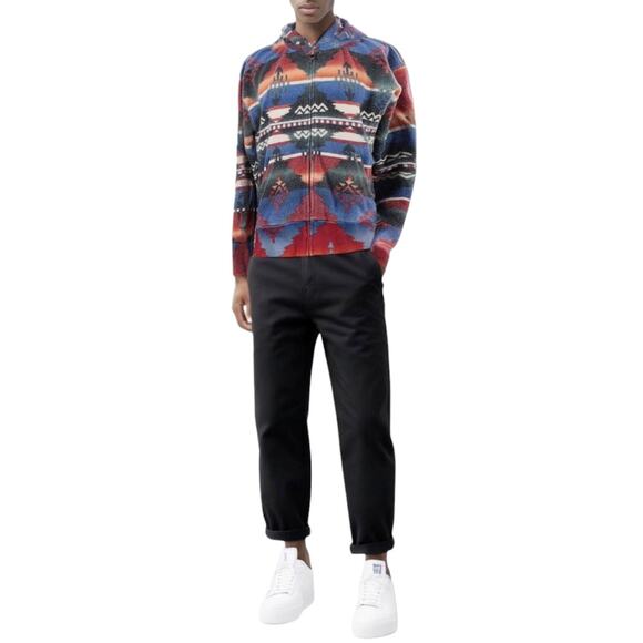 RALPH LAUREN POLO southwest tribal Aztec zip up hoodie sweatshirt jacket Size S - Picture 9 of 9
